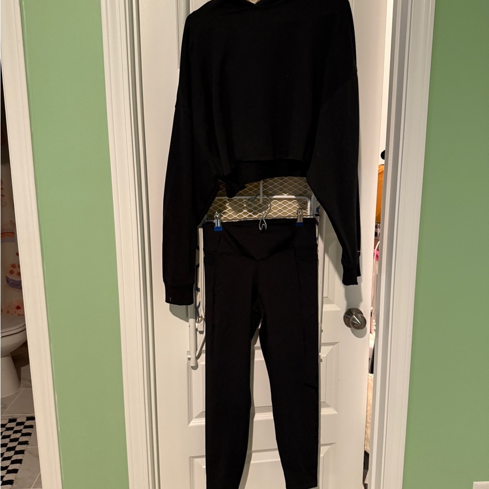 Black Hoodie and legging Set